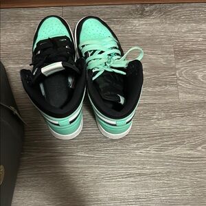 Kids' Stylish Sneakers - Mint and Black